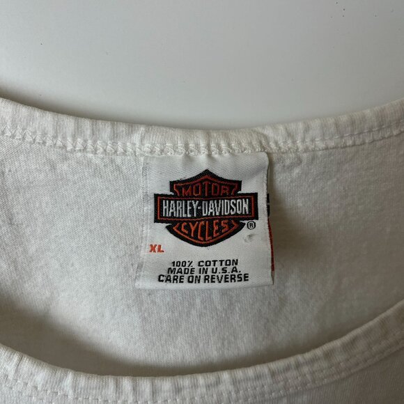 Vintage Y2K Harley Davidson Chandler AZ Tank Top Extra Large XL Adult White - Picture 4 of 16